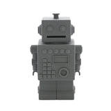 tirelire robot gris