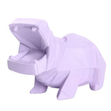 Jolie Tirelire Adulte hippopotame violet