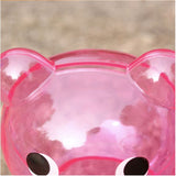 tirelire cochon rose transparente